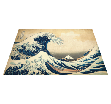 Platzset rechteckig Hokusai-kanagawa-welle - TenStickers