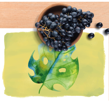 Aquarell monstera Tischsets - TenStickers