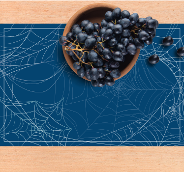 Blaue halloween spinnennetz halloween Tischsets - TenStickers