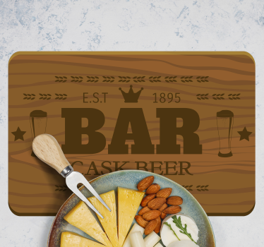 Holzimitation Platzset Bar Elemente - TenStickers