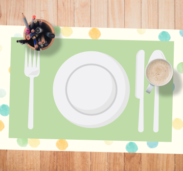 Kinder Tischset Besteckverteilungsgrafik - TenStickers
