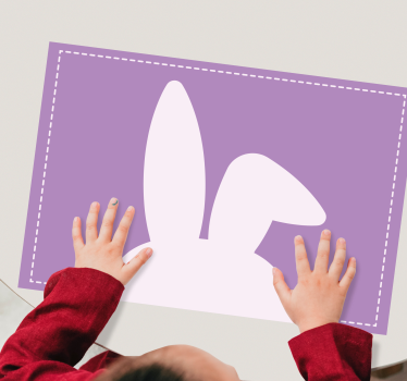 Kinder Tischset Süße hasenohren - TenStickers