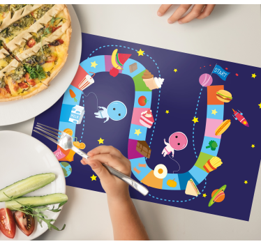 Kinder Tischset Weltraum-food-spiel für kinder kids - TenStickers