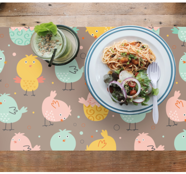 Mehrfarbige hühnchen-baby-tischsets - TenStickers