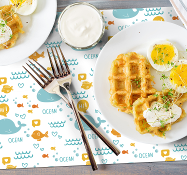 Platzset Fisch Bunter und fröhlicher Ozean - TenStickers