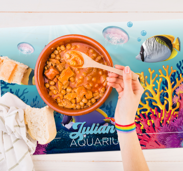 Platzset Fisch Fische schwimmen unter dem Meer - TenStickers