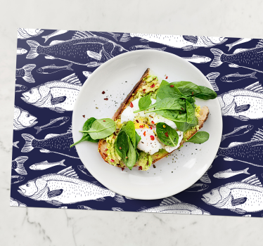 Platzset Fisch Fische unter dem Meer - TenStickers