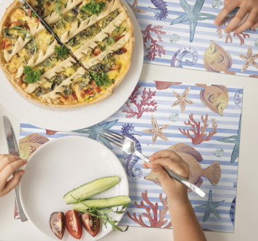 Platzset Meerestiere Meerestier-motivfliesen - TenStickers