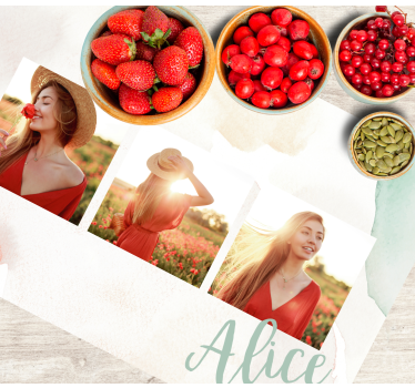 Platzset mit Namen Bild und name - TenStickers
