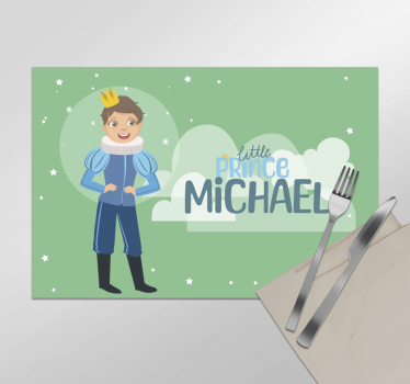 Tischset mit Namen der kleine Prinz war sehr traurig. Er hatte si - TenStickers