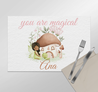 Tischset mit Namen du bist magisch - TenStickers