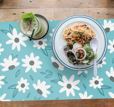 Platzset modern "oma chic" blumen - TenStickers
