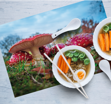 Platzset modern Roter fliegenpilz - TenStickers