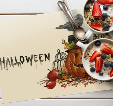 Platzset rechteckig Aquarell Halloween - TenStickers