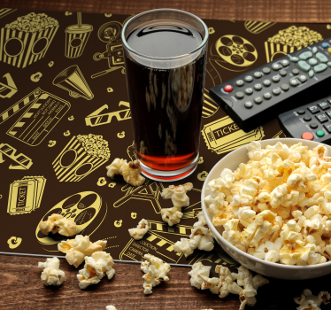 Platzset rechteckig Kino-icon-muster - TenStickers