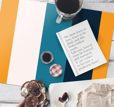Platzset rechteckig Moderne farbpalette - TenStickers