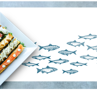 Platzset rechteckig Schule der fischwelle - TenStickers