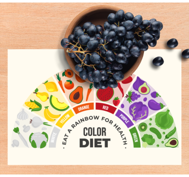 Platzset Spruch Regenbogen essenswagen - TenStickers