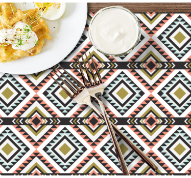 Platzset Textur Boho-muster - TenStickers