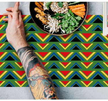 Platzset Textur Bunte afrikanische stammes - TenStickers