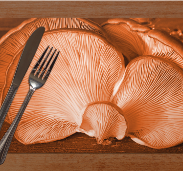 Platzset Textur Darunter orange waldpilze - TenStickers