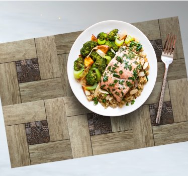 Platzset Textur Holzstrukturflieseneffekt - TenStickers