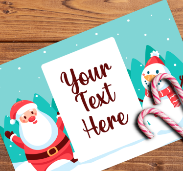 Platzset Weihnachten Anpassbar mit dem Namen santa claus Tischset - TenStickers