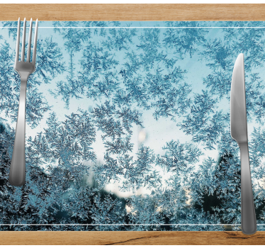 Platzset Weihnachten Elegante schneeflocken - TenStickers