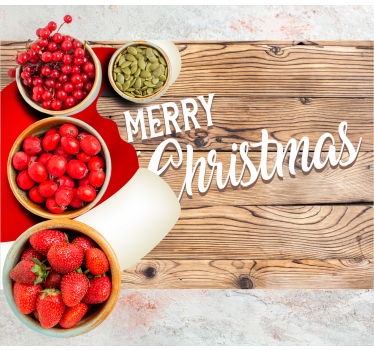 Platzset Weihnachten Frohe weihnachtstexte - TenStickers