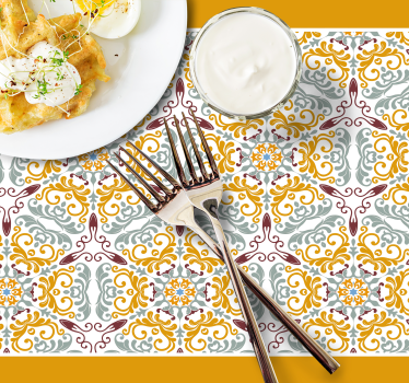 Tischset elegant "brigitte"-muster - TenStickers