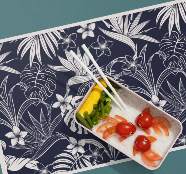 Tischset elegant mit tropischem blumenmuster - TenStickers