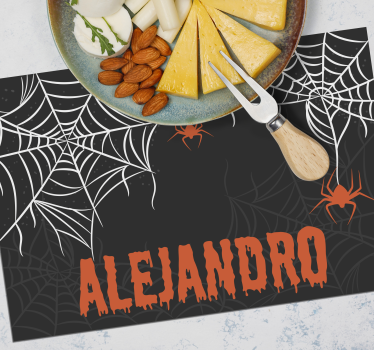 Tischset halloween spooky spinnennetz - TenStickers
