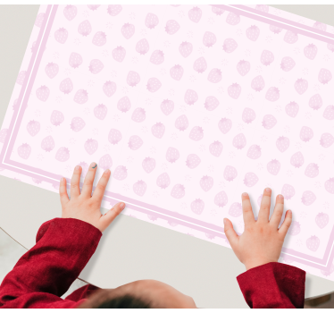 Tischset kinder erdbeer-muster spielbereich - TenStickers