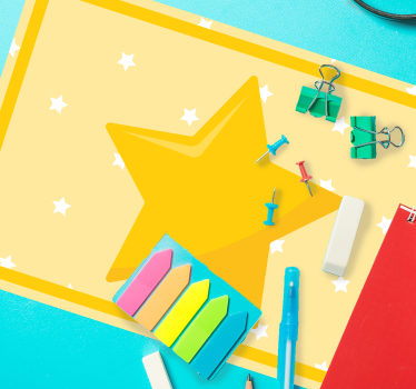 Tischset kinder in buntem sternenformat - TenStickers