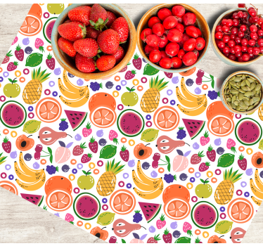 Tischset kinder mit fruchtmuster druck - TenStickers