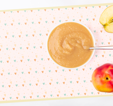 Tischset kinder mit herzmuster hintergrund - TenStickers