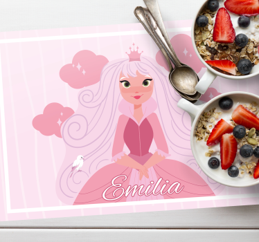 Tischset kinder mit prinzessinnen-motiv - TenStickers