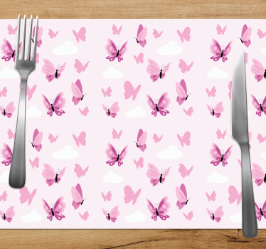 Tischset kinder mit schmetterlingsdruck - TenStickers