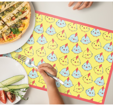 Tischset kinder mit süßem kükenmuster - TenStickers
