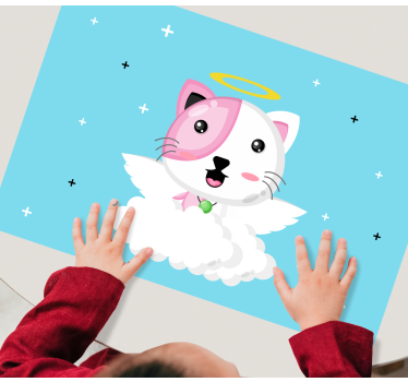 Tischset kinder süßer katzenengel - TenStickers