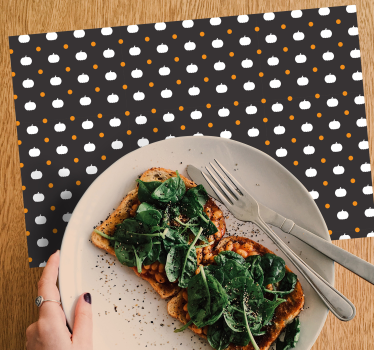 Tischset mit kürbis und tupfen - TenStickers