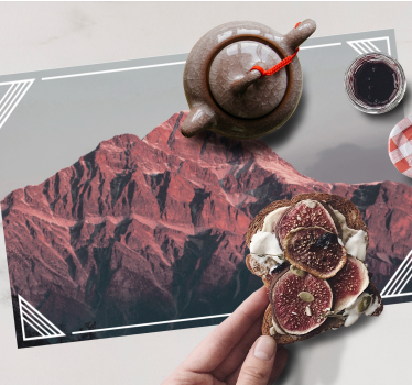 Tischset modern berglandschaft ruhe - TenStickers