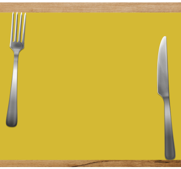 Tischset modern besteckanordnung - TenStickers