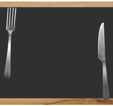Tischset modern elegantes gabel messer set - TenStickers