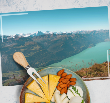 Tischsets originell schneebedeckte berge - TenStickers