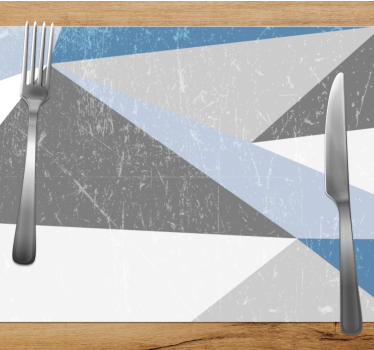 Tischset modern mit geometrischen winkelmustern - TenStickers