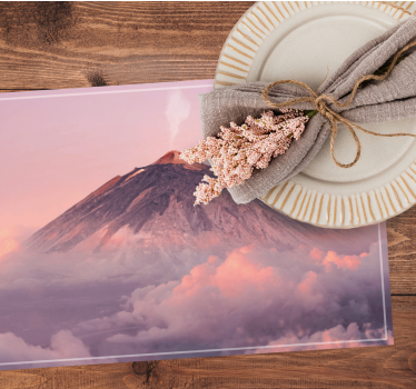 Tischset modern vulkanberglandschaft - TenStickers