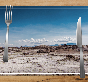 Tischset modern wüstenlandschaft szene - TenStickers