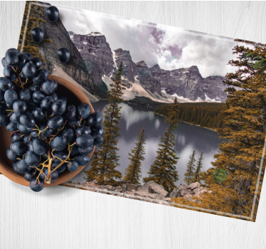 Tischset rechteckig Kanadische waldästhetische fotografie - TenStickers