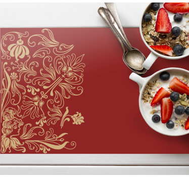 Tischset rot Rote vintage-seite - TenStickers